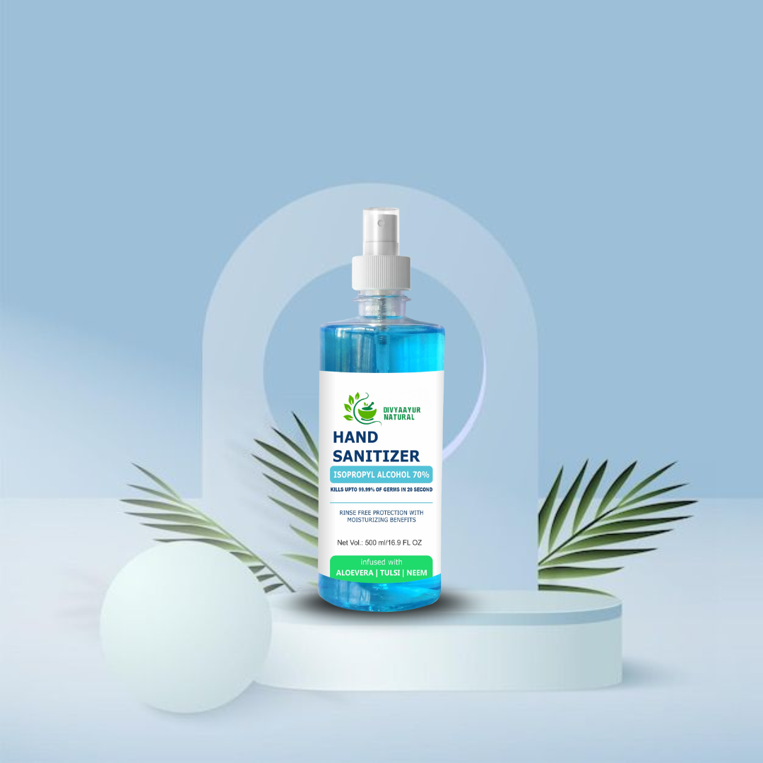 Herbal Sanitizer (Neem / Aloe Vera) – 99% Germ Protection